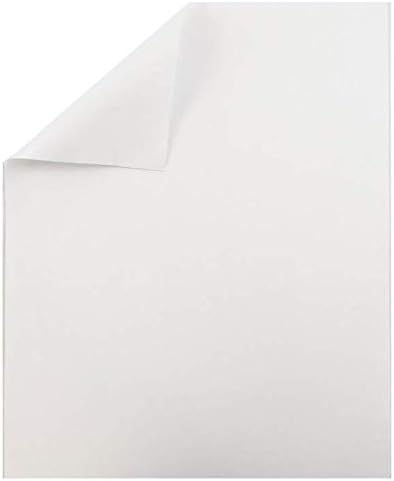 Limited Papers (TM) Full Sheet Sticker Label, Permanent Adhesive Paper, 8.5X11 Inch, Letter Size, 60 Pound, Scored Liner, Offset, 100 Sheets Per Ream (Ultra Matte)