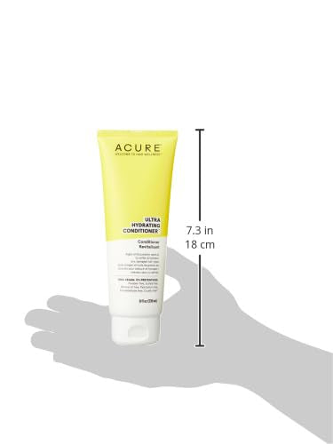 Acure Ultra Hydrating Conditioner - Deep Moisture Conditioner for Women & Men w/ Dry, Damaged, Fine, Dry, Damaged, Color Treated Hair & Scalp w/ Argan Oil, Vegan, Paraben Free, Sulfate Free - 8 fl oz