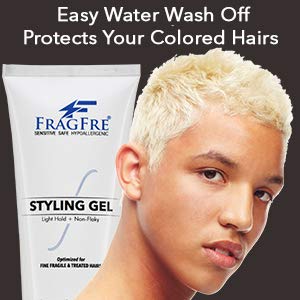 Light Hold Hair Gel Fragrance Free 8 oz (2-Pack Gift Set) - Lightweight Styling Gel for Fine Fragile and Weakened Hairs - Paraben Free Hypoallergenic Sensitive - Vegan Gluten Free Cruelty Free