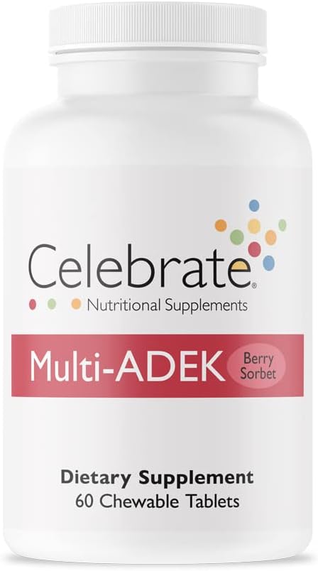 Celebrate Vitamins High ADEK Multivitamin Chewables, 60 Count