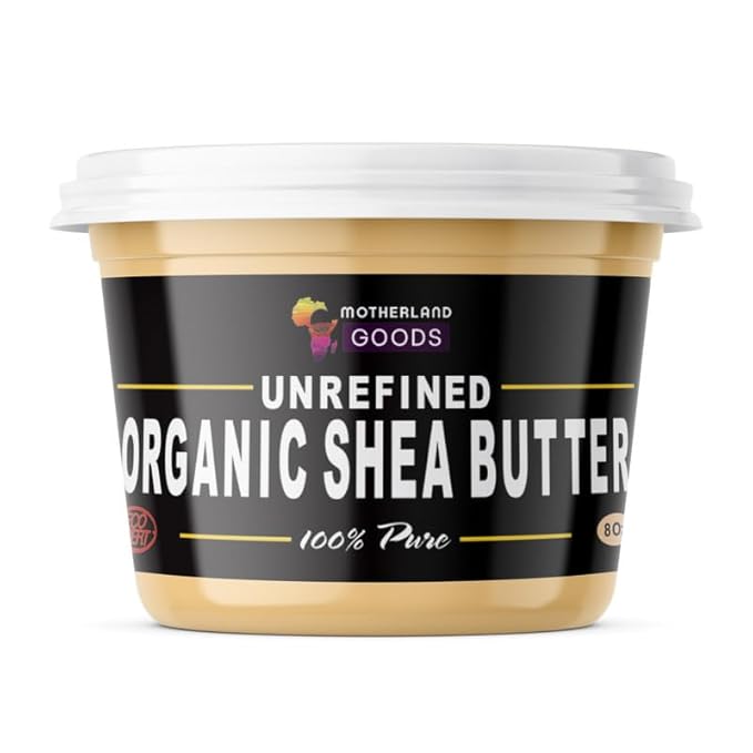 100% Raw Unrefined Organic Yellow Shea Butter, For All SkinTypes, Spread Easy to Moisturise Dry Skin, DIY Skincare like Body Butters and Hair Care (16 Oz)