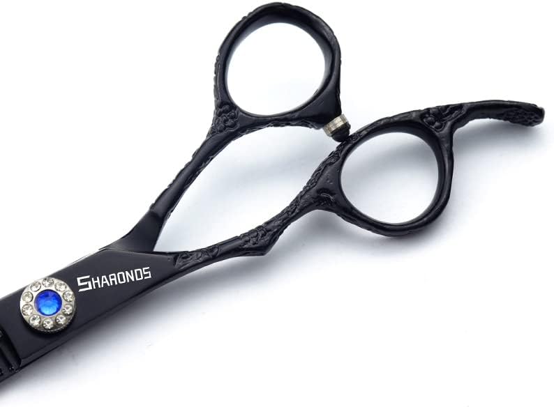 Hairdresser Professional Left-Handed Scissors Set - 6.0 Inch Hair Sparse Scissors - 440C (3pc-A)