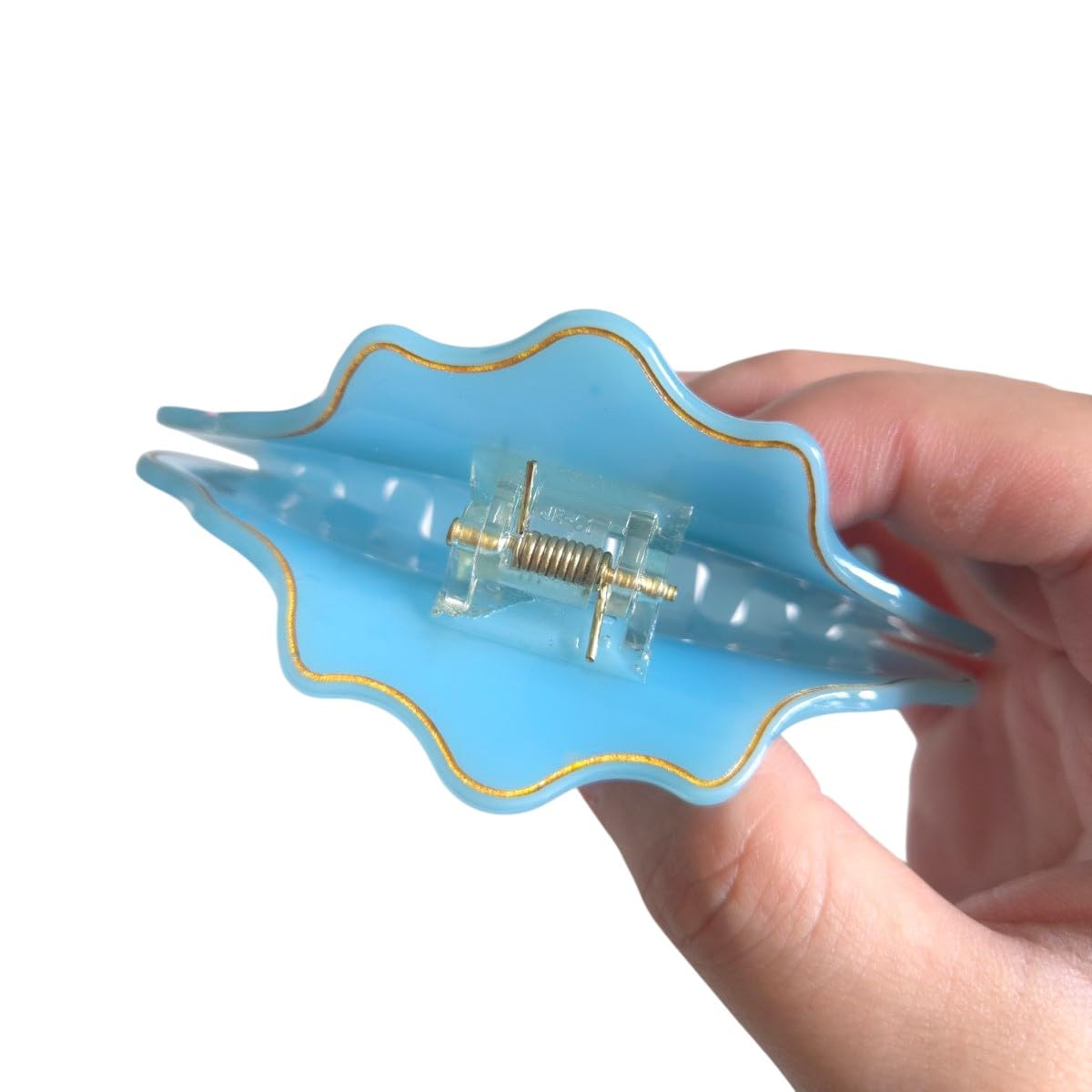 Fantasy Aquarius Sign Hair Clips,Novelty Acetate Claw Clip,Zodiac Hair Clips for Women,Blue