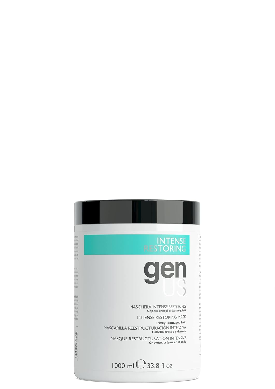 Genus Intense Restoring Hair Masks for Frizzy, Curly Hair for Softness, Shine, & Frizz Control - Deep Conditioning Hairmask with Silk Protein and Avocado Oil - Dry Damaged Hairmask Conditioner