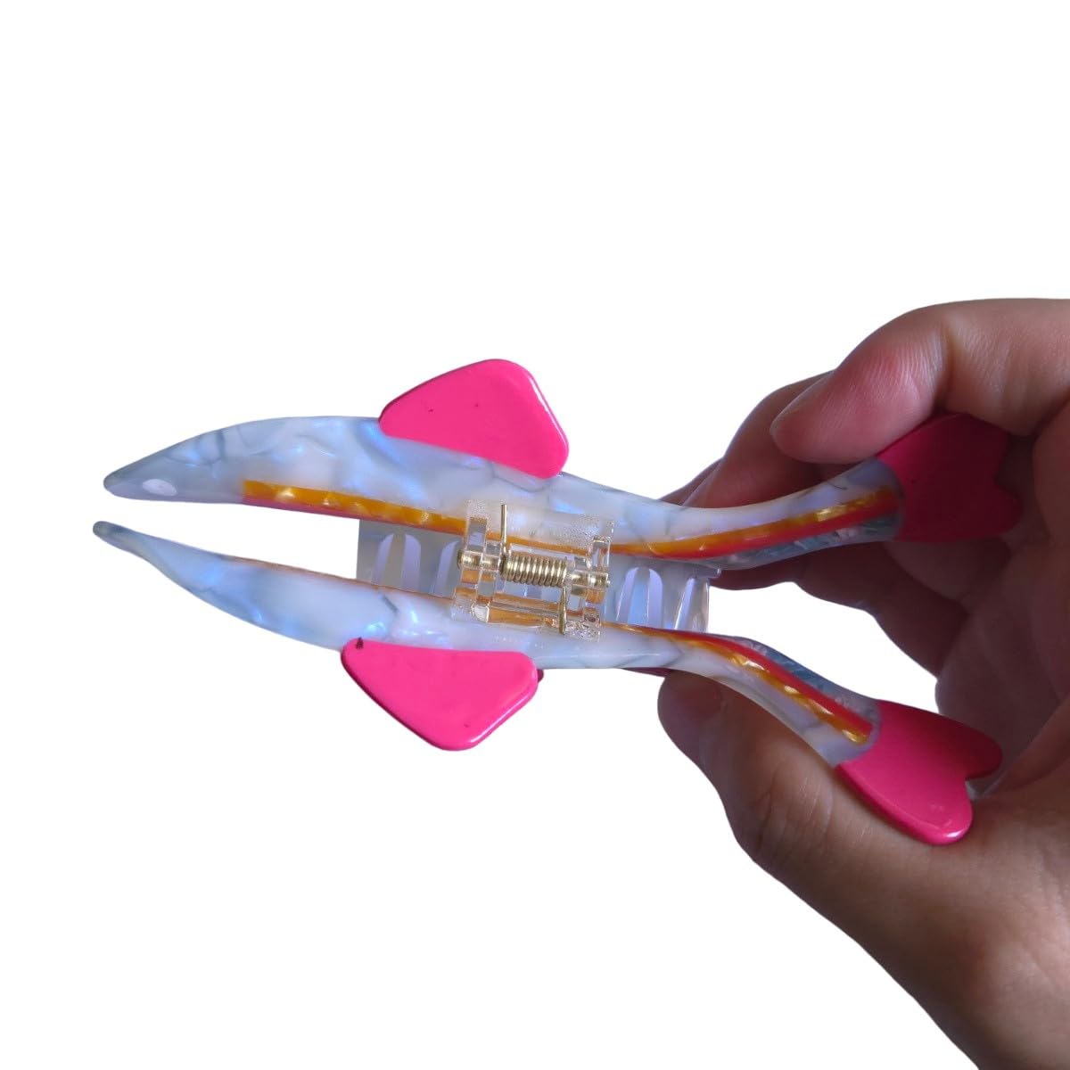 Fantasy Sea Rainbow Fish Hair Clip,Acetate Claw Clips,Big Hair Clips for Women