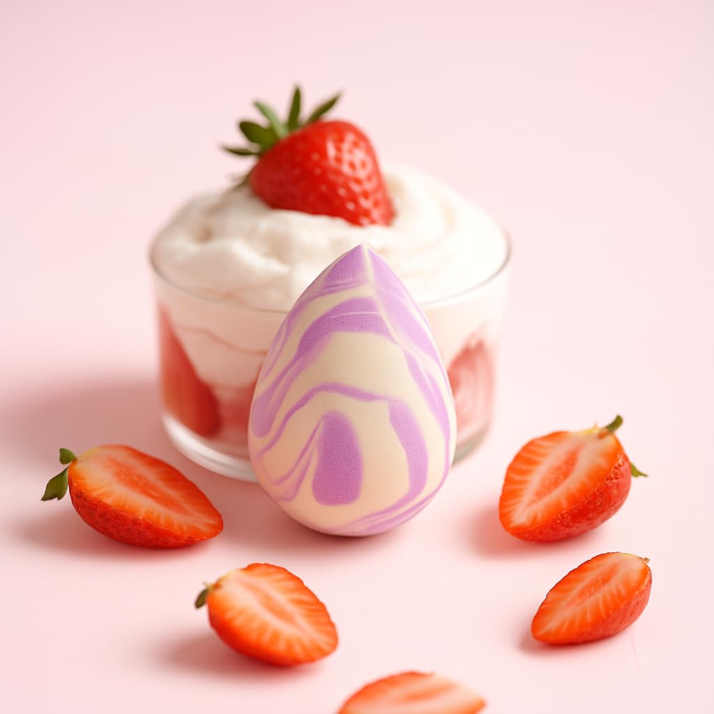 7-Pack Makeup Sponges Set, Cosmetic Sponge for Foundation & Concealer, Latex-Free Reusable Beauty Face Blender, Soft Makeup Blenders for Liquid, Cream, Powder Wet/Dry Application (Multi)