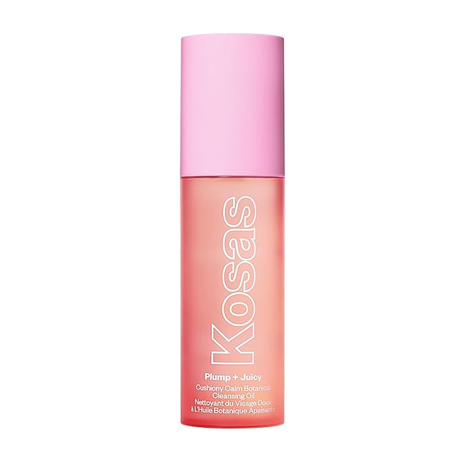 Kosas Plump + Juicy Cushiony Calm Botanical Cleansing Oil – Hydrating Makeup Remover for Face + Eyes, Removes Makeup + SPF, Softens Skin, Boosts Skin Barrier with Botanical Oils and Ceramides