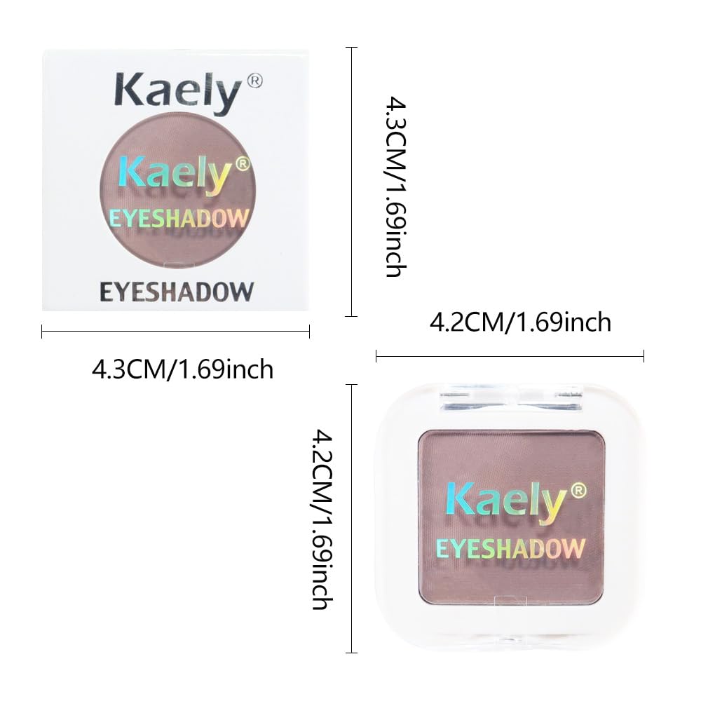 evpct Mauve Taupe Plum Matte Single Eye Shadow Palette Makeup for Older Women, Plum Lavender Purple Natural Cream Eyeshadow Palette for Green Eyes, High Pigment Mini Monochrome Eyeshadow