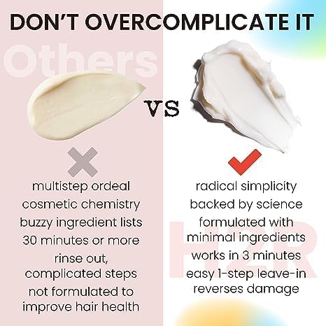 Hair Mask For Damaged Hair | Leave In Hair Mask | Molecular Bonding for Hair Growth, Thinning & Split Ends | Rapid Repair for Damage from Bleach, Chemicals & Heat | Frizz Control Hair Treatment