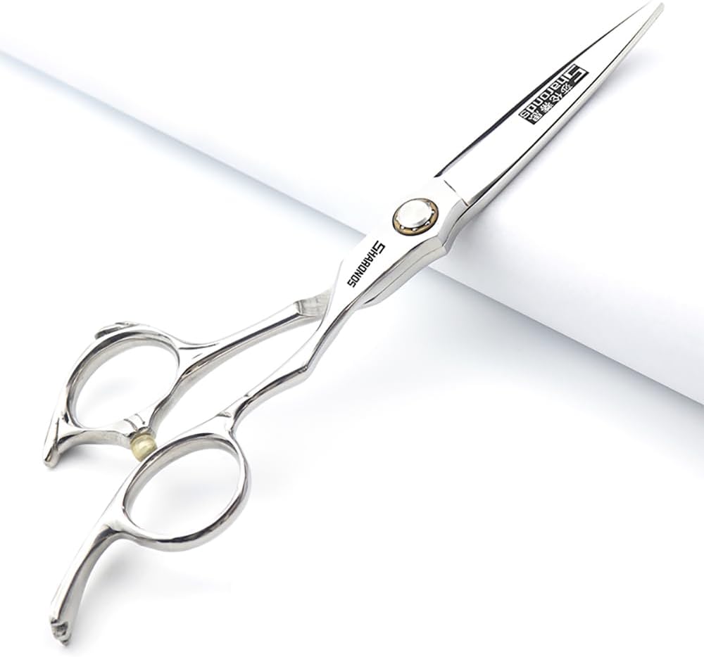 6/6.5-inch Sharonds hair clippers, professional Japanese 440C scissors, efficient scissors, scissors, comb adjuster (6 inch 2 Piece-A)