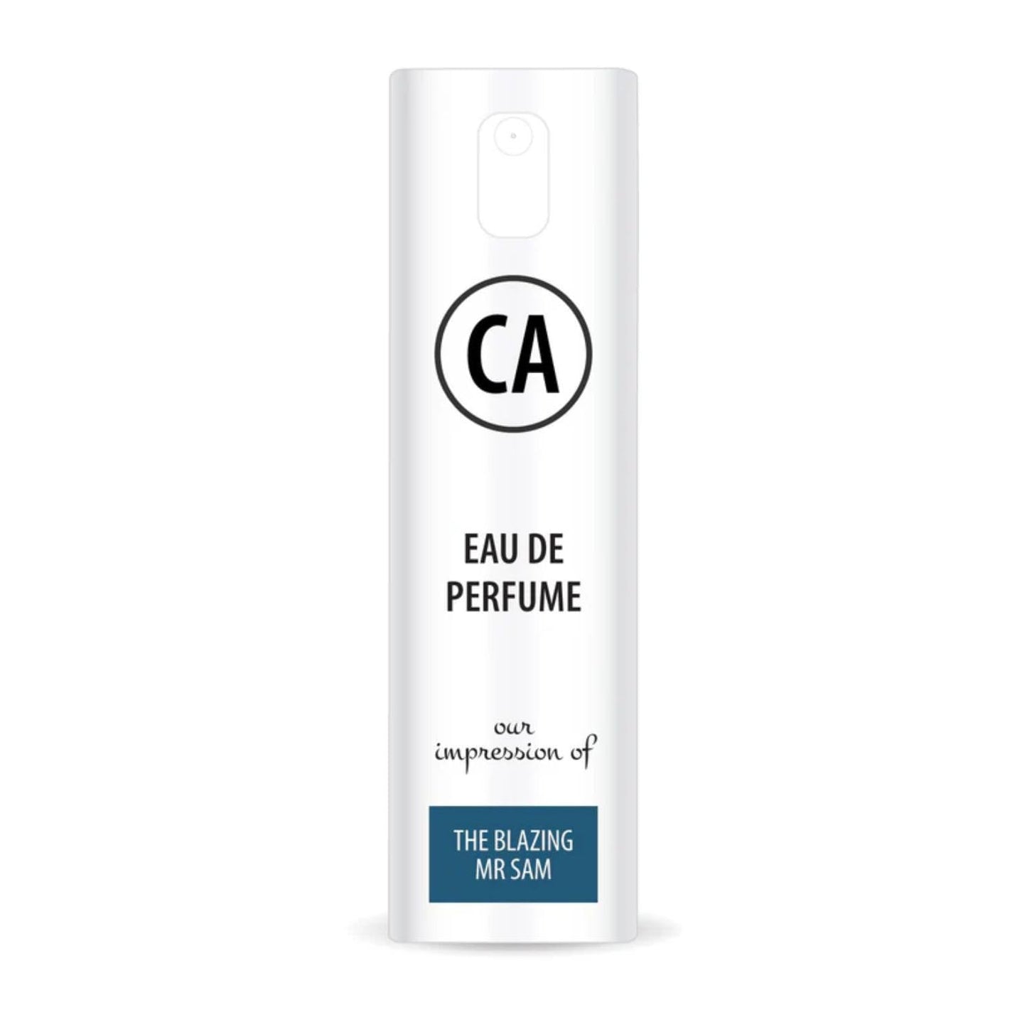 CA Perfume Impression of The Blazing Mr Sam for Men Eau De Parfum Woody Spicy Scent Long Lasting Cologne for Men Travel Size TSA Ready for Day and Night Wear 0.33 Fl Oz 10ml