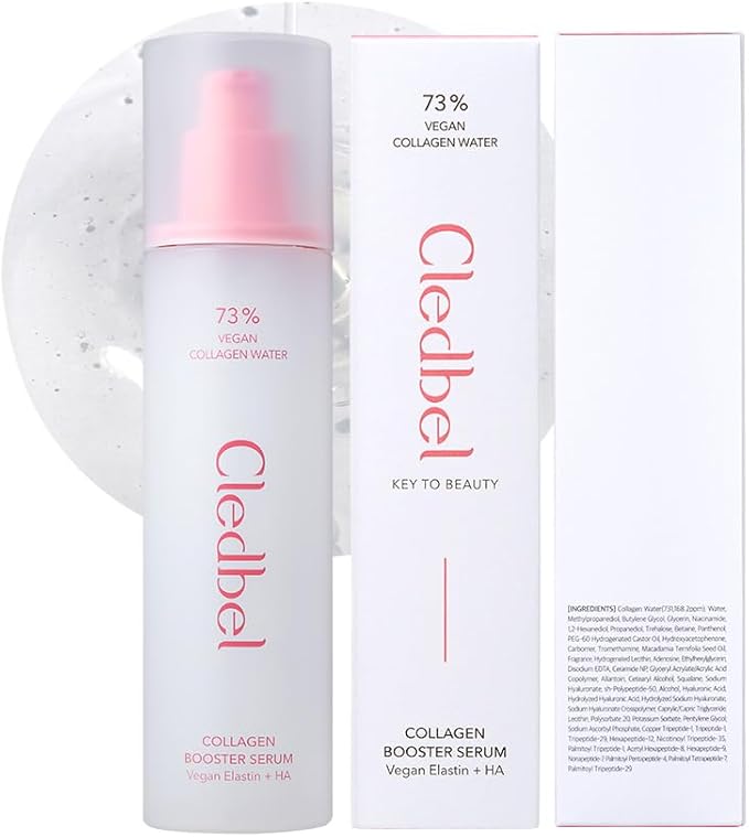 Collagen Booster Serum, 150ml/ 5.07fl. Oz, Firming, Plumping & Hydrating Serum, 73% Vegan Collagen Water, Hyaluronic Acid, 7 Kinds of Peptides, for All Skin, Korean Skincare, Paraben-Free