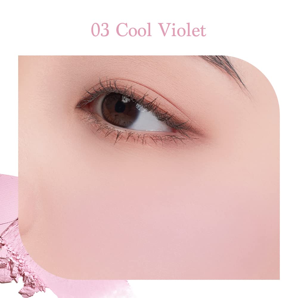 Dasique Blending Mood Cheek #02 Cool Blending l Cruelty-Free l 4 Blendable Shades in Lightweight, Long-lasting, Smooth Powder