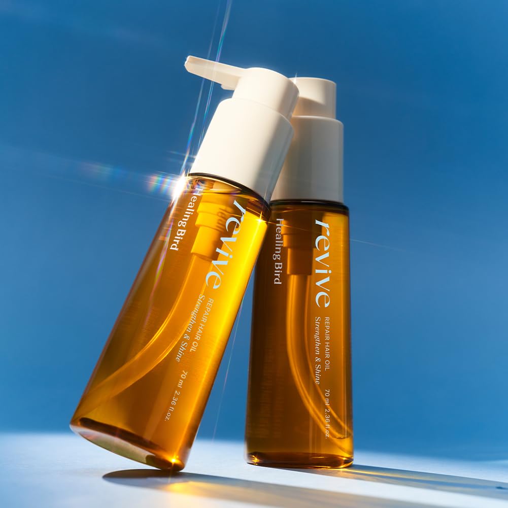 Revive Hair Oil 70ml (2.37 fl.oz) | Nourishing & Volumizing Hair Strengthening Treatment | For Dry, Damaged Hair & Scalp | Restores Shine & Moisture | Cold-Pressed Argan Oil Formula