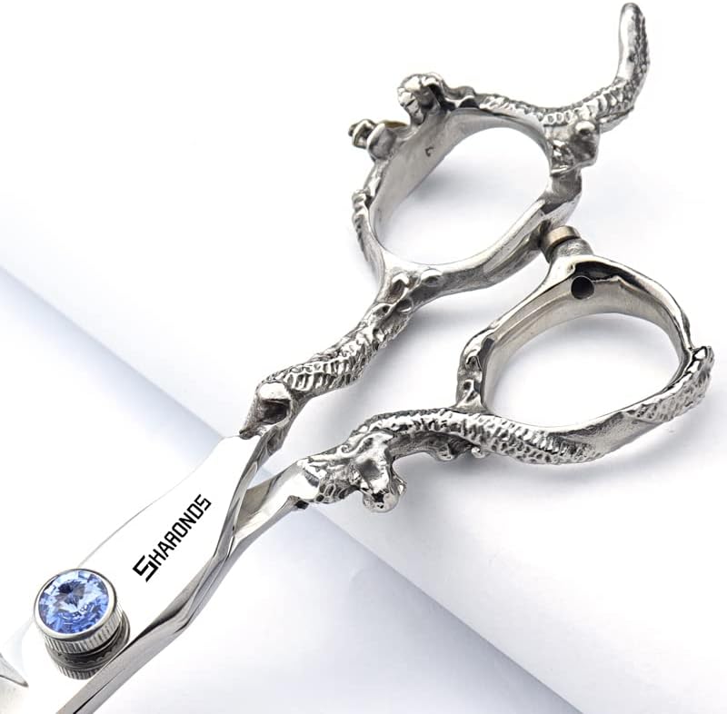 6/7/8/9 Inch Professional Slim Japanese Hairdressing Scissors Set for Men or Women (7 Inches, 2 Pieces-B)