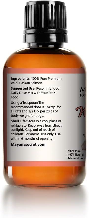 Mayan's Secret Pure Carrier and Essential oils for Skin Care, Hair, Body Moisturizer for Face-Anti Aging Skin Care (Wild Alaskan Salmon Oil, 4oz)