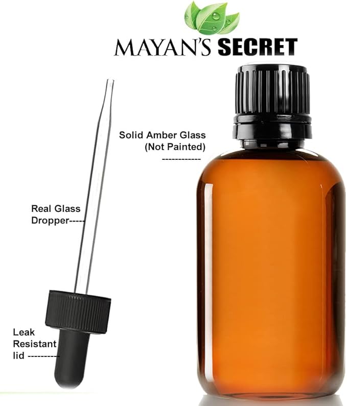 Mayan's Secret Pure Carrier and Essential oils for Skin Care, Hair, Body Moisturizer for Face-Anti Aging Skin Care (Black Jamaican Castor oil, 4oz)