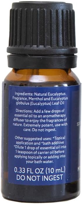 Halls Breathe Menthol with 100% Pure Essential Oils Blend for Diffusers and Aromatherapy, 10 mL, Mentho-Lyptus Scent