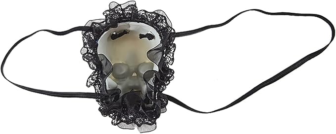 Halloween Punk Skull Eye Mask Dark Gothic Retro Skull Eye Patch Mask Lace Skeleton Single Eye Patch Prom Mask