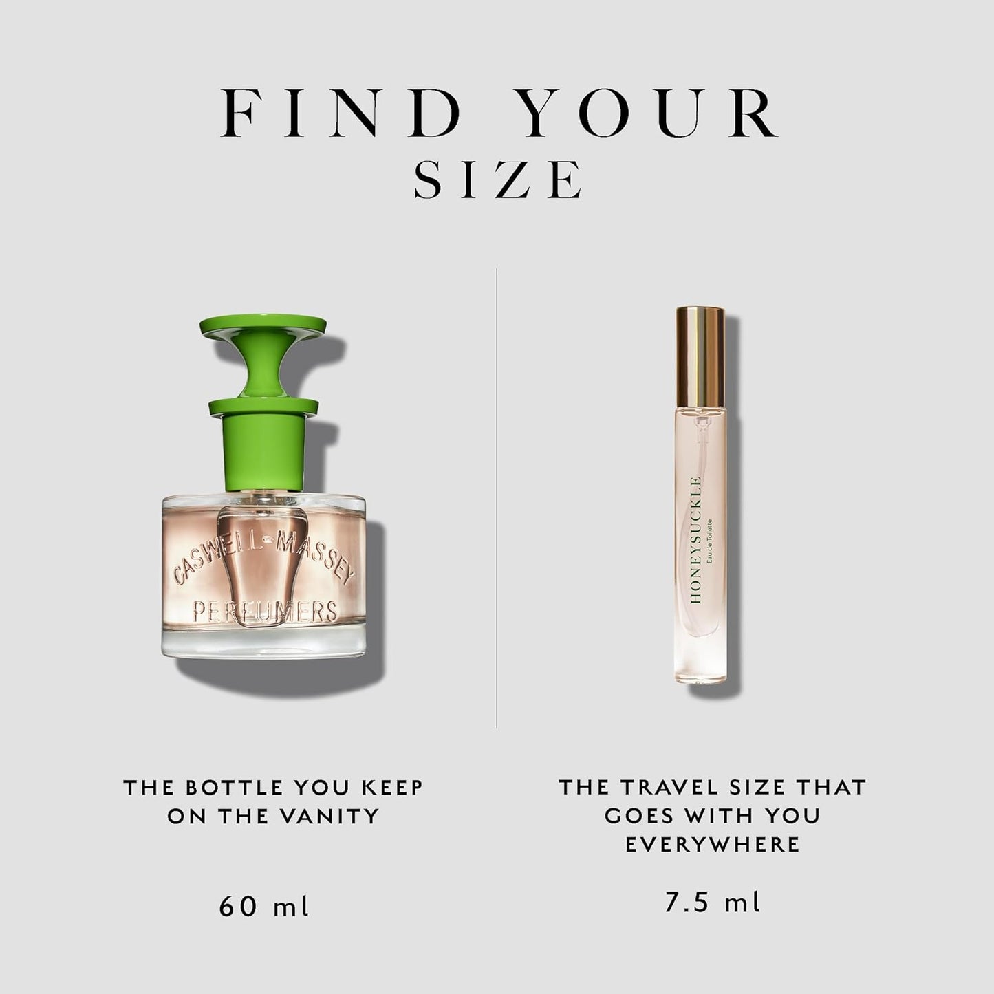 Caswell-Massey Honeysuckle Eau de Toilette, Classic Floral Scent, Luxurious & Long-Lasting Fragrance for Women, Full Size, Perfume for Women, 2 Fl Oz