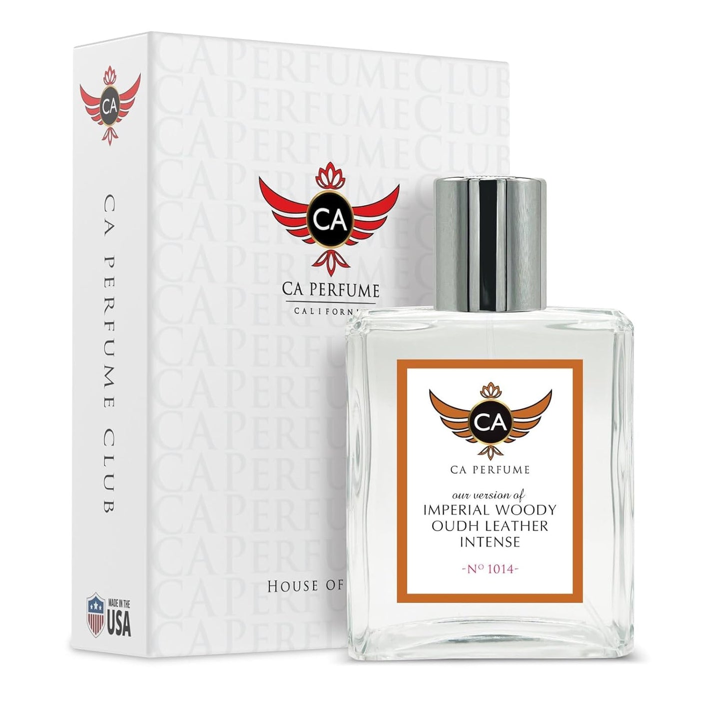 CA Perfume Impression of Imperial Woody Oudh Leather Intense for Men Eau De Parfum Spray Long Lasting Woody Oudh Leather Perfume (3.4 Fl Oz / 100ml)