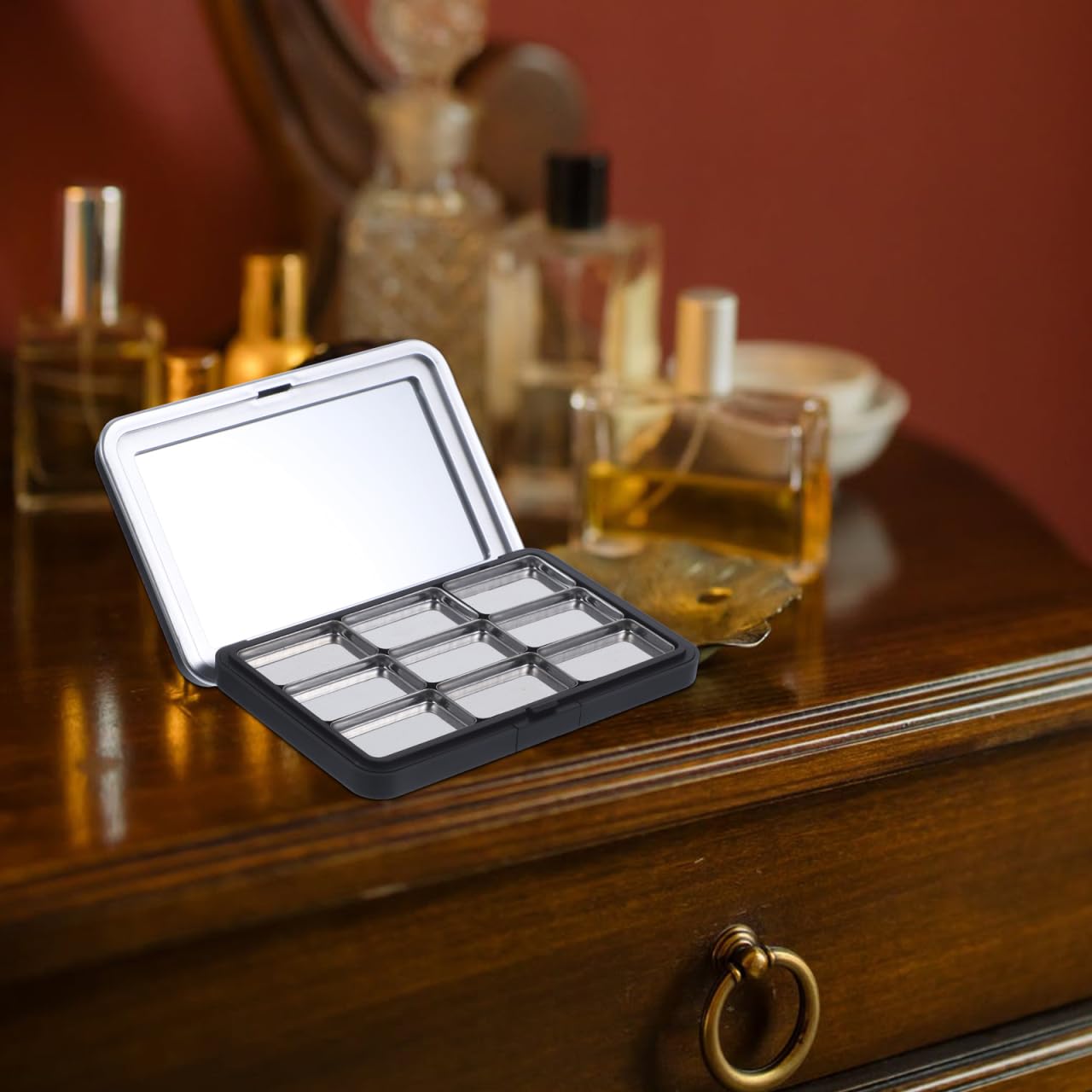 minkissy Empty Eyeshadow Palette Refillable Eyeshadow Palette Empty Makeup Palette-Storage Box for Lipstick Blush