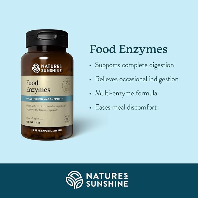 Nature's Sunshine Food Enzymes 60 Servings (120 Capsules)