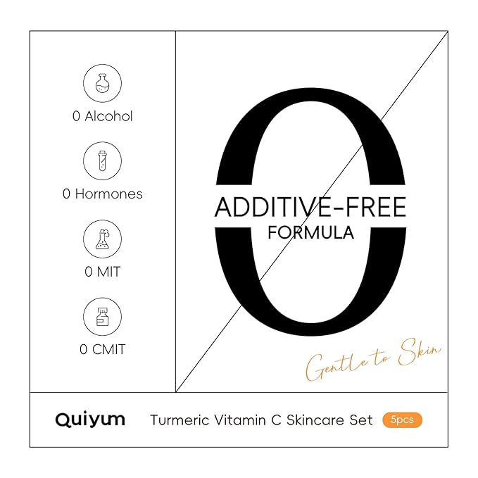 Skin Care Set, Turmeric Vitamin C Beauty Gift Sets, Skincare Kit with Serum, Eye Cream, Cream, 2 Type Mud Mask, Soap, Facial Oil Travel Kit for Women Teens Girls, Improve Dark Spot, Reduce Acne