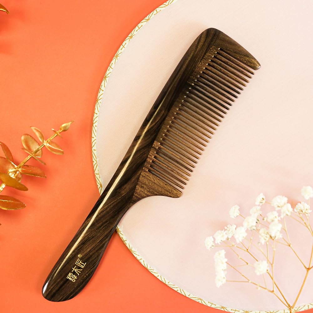 TAN MUJIANG Wood Hair Comb for Women Antistatic Firefly 1pc