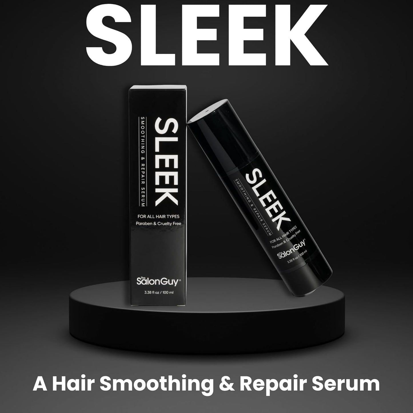 THESALONGUY SLEEK Hair Serum for Frizzy and Damaged Hair - Blend with Jojoba, Argan, Avocado & Marula Oil - UV, Color & Heat Protectant Serum - Nourishes & Repair - Ideal for Men & Women