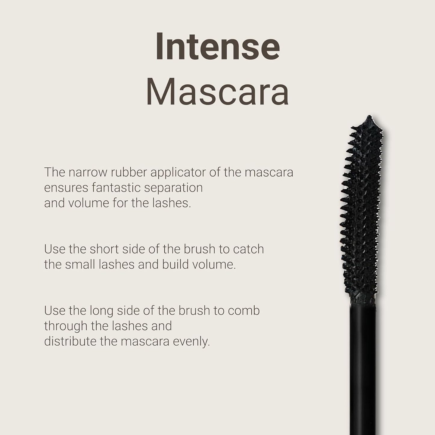 Sandstone Scandinavia Hypoallergenic Mascara Sensitive Eyes - Smudge-Proof, Sweatproof and Lengthening with amazing separation of the lashes - Vegan and Non Toxic (Black, 9 ml)
