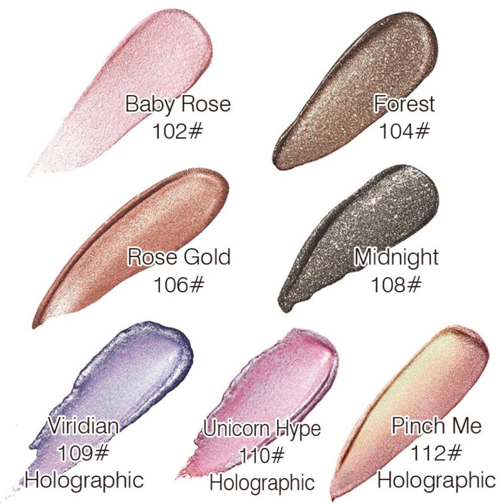 Glitter Eyeshadow,Makeup For Eyes Liquid Shimmer Sparkle Glow Light Colors Pencil Stick Shiny Long Lasting Waterproof Shining Eye Shadow Sets Metallic Pigments Metals Gloss Sparkling Pen Kit (A107)