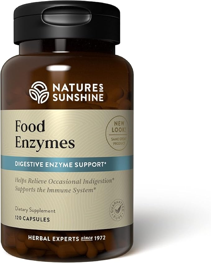 Nature's Sunshine Food Enzymes 60 Servings (120 Capsules)