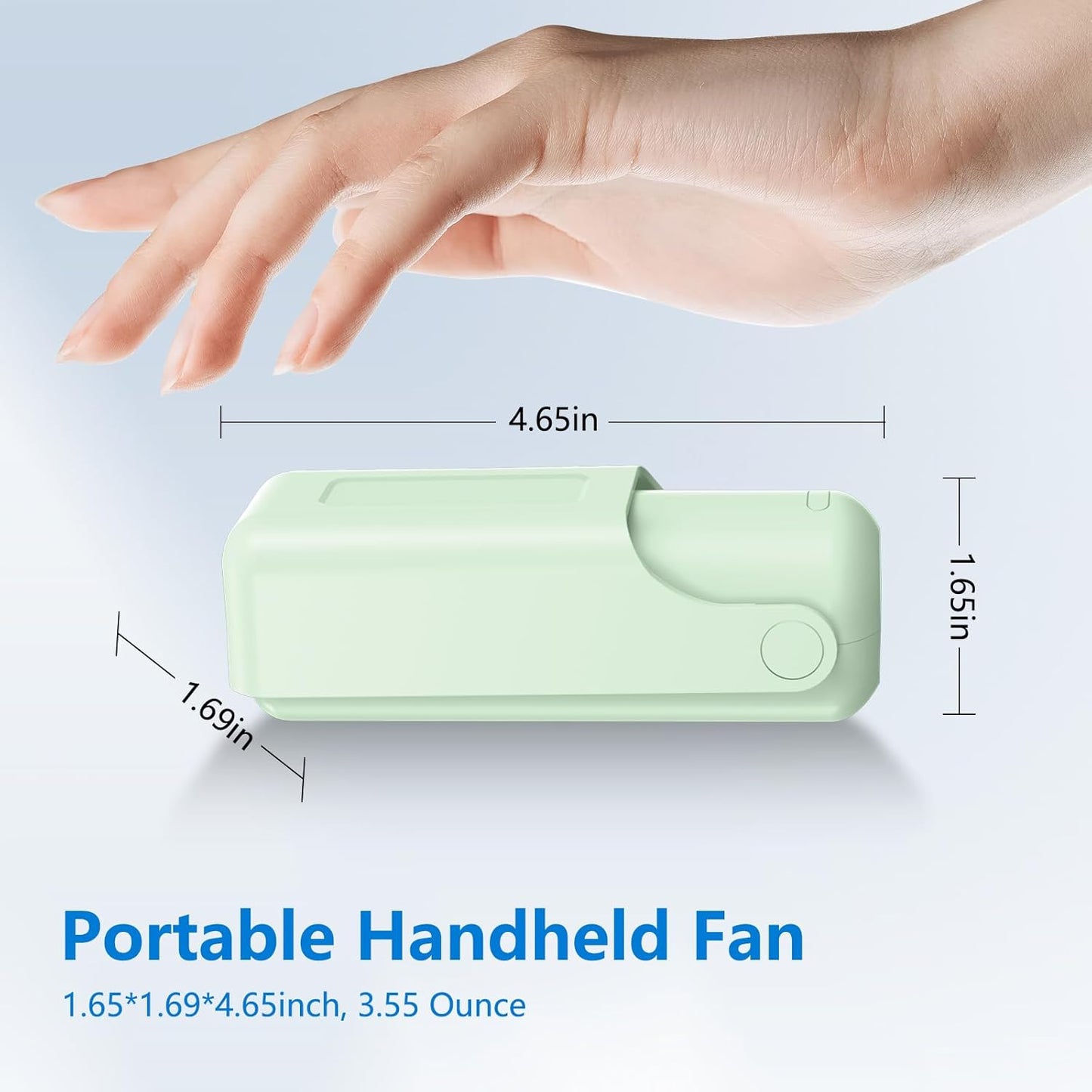 3 PCS Portable Mini Handheld Fans, 3 In 1 Foldable Small Pocket Fan Desk Personal Fan with Flashlight 3 Speeds, USB Rechargeable Battery Operated, Gift for Women Men Kids Office Outdoor Travel Camping