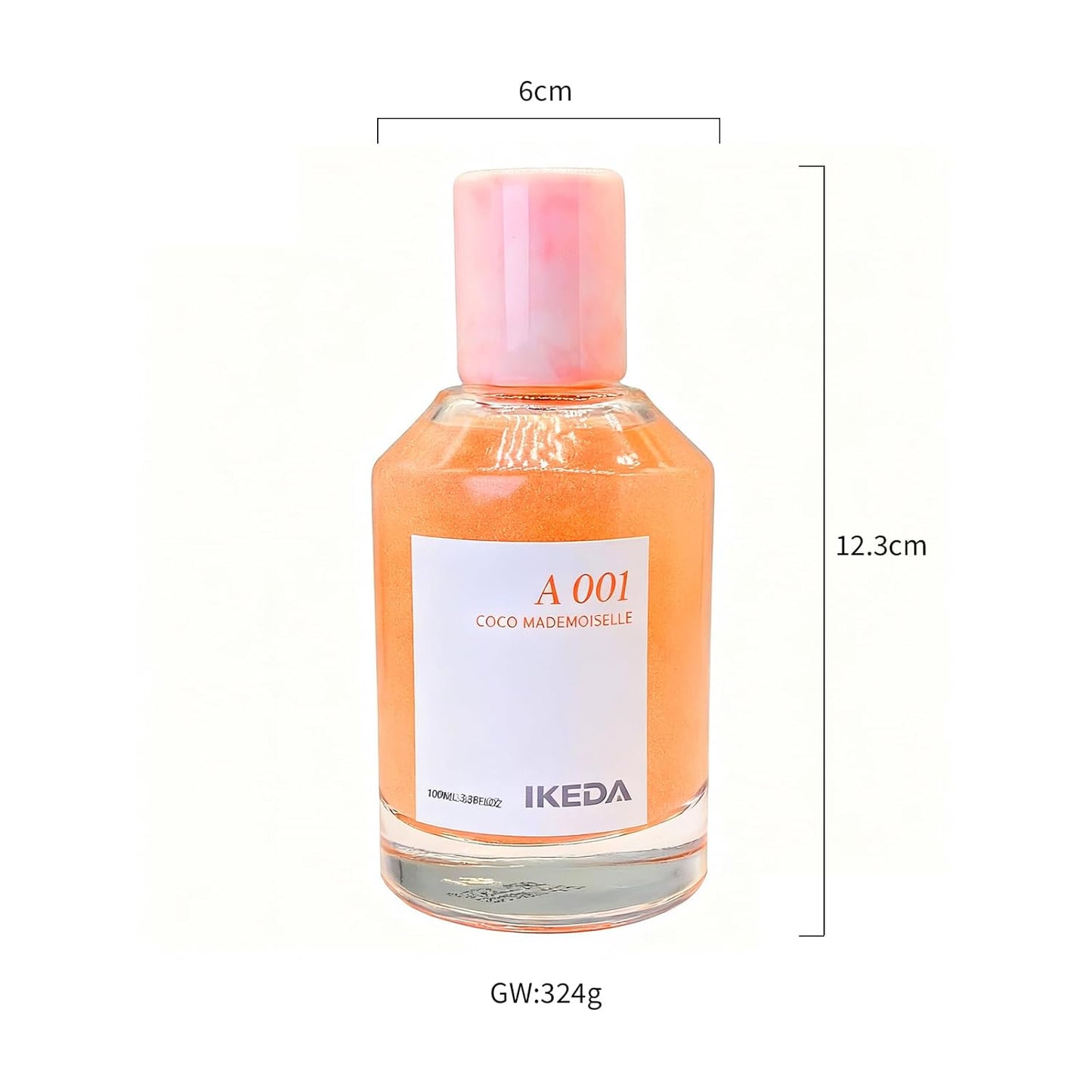 Ikeda Women's Eau de Parfum N° 506,100ml Long-Lasting Perfume Spray for Women & Men, Orange,Rose,Jasmine,Vanilla,Bergamot, Floral & Spicy, Gift for Romantic,Sweet,Warm Parfum