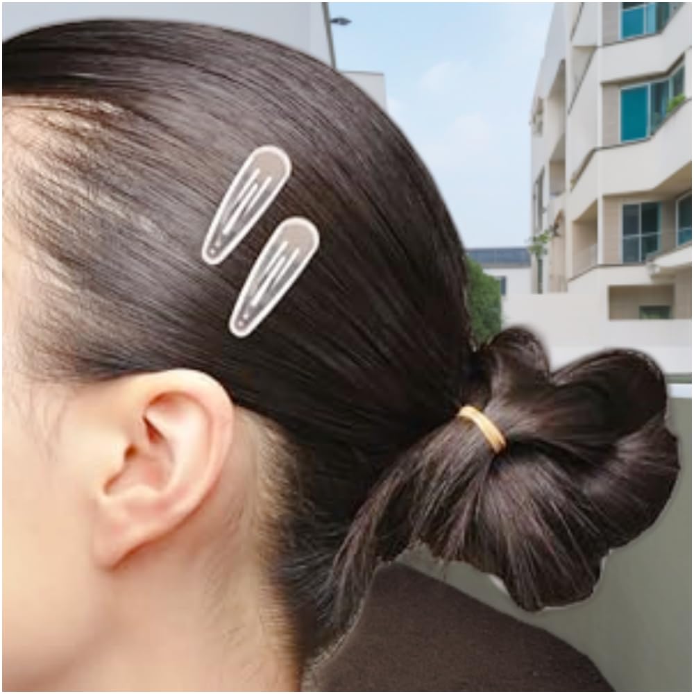 Colorful Snap Hair Clips, 14 Pack, Rainbow Colors, Teardrop Shape Metal No Slip Snap Hair Barrettes for Toddler, Premium Cute Colorful Kids Fine Hair Clips Accessories for Little Girls Women Teens