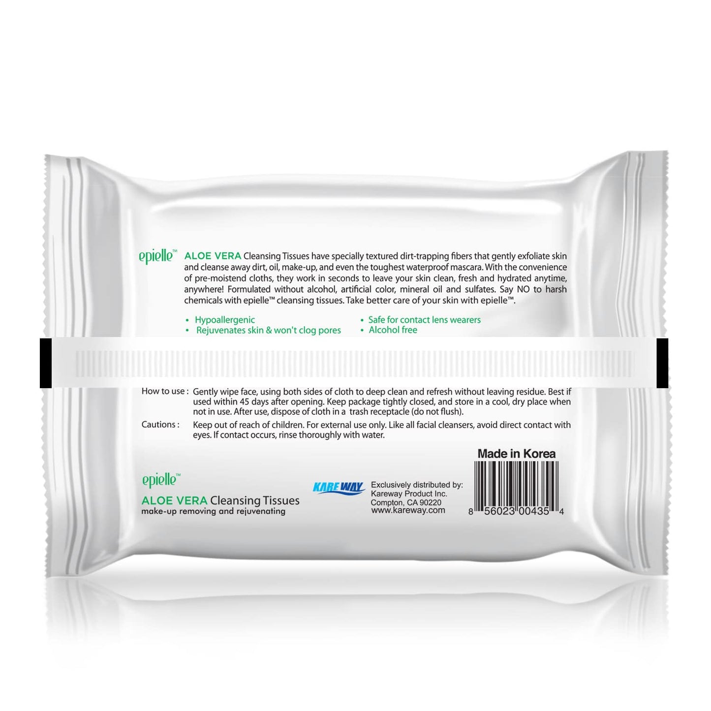 Epielle New Makeup Remover Cleansing Wipes Tissue - Cucumber 30 Count 6 Pack | Gentle for all Skin Types | Daily Facial Cleansing Towelettes | Removes Dirt, Oil, Makeup (Vitamin C)