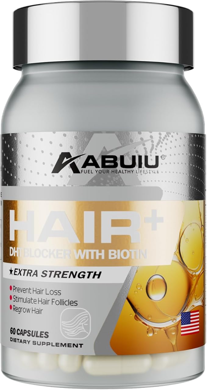 Biotin for Hair Growth Women Men - Third-Party Tested Biotin Supplement 5000 mcg, with Vitamin C E B12 B6 A Support Strong Nails Skincare Hair Health - USA Made - 120 Capsules / 2 Packs