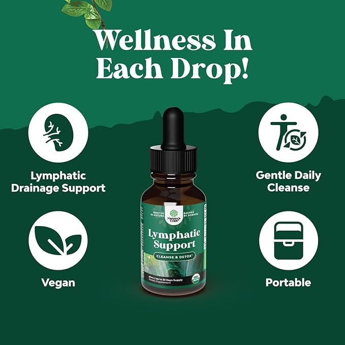 Certified Organic Lymphatic Drainage Drops 60 Servings
