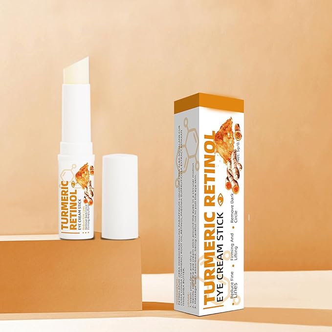 Lumibalm for Under Eye Bags, Turmeric Retinol Eye Cream Stick, Retinol Eye Cream Stick for Dark Circles, Wrinkles, Anti-Aging and Puffiness