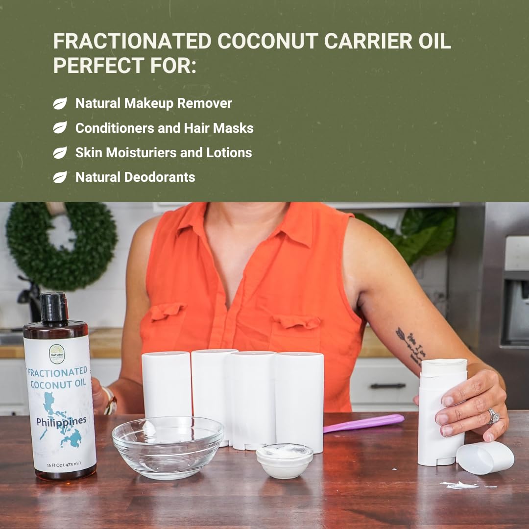 Fractionated Coconut Oil - Sourced Directly from our Farm Partner in the Philippines - Carrier Oil for Diluting Essential Oils, Body, Hair, and Skin Moisturizer - (4Gallons)