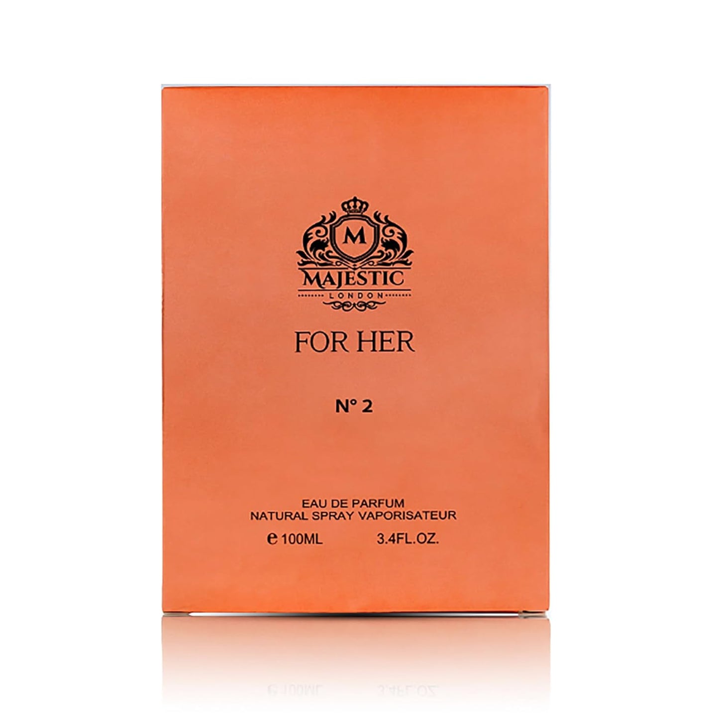 Majestic For Her No2 - Perfume for Women with Vanilla and Patchouli - Woody, Spicy, Amber, Fruity Fragrance - 3.4 oz EDP Spray