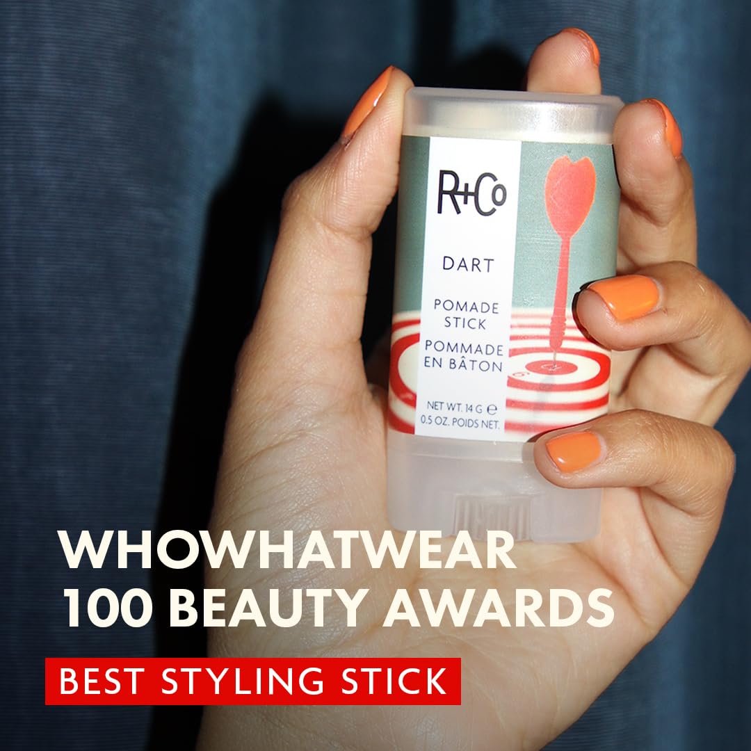 R+Co Dart Hair Wax Stick | Tame Flyaways, Sculpt & Polish | Long-Lasting Texture | Vegan + No Parabens