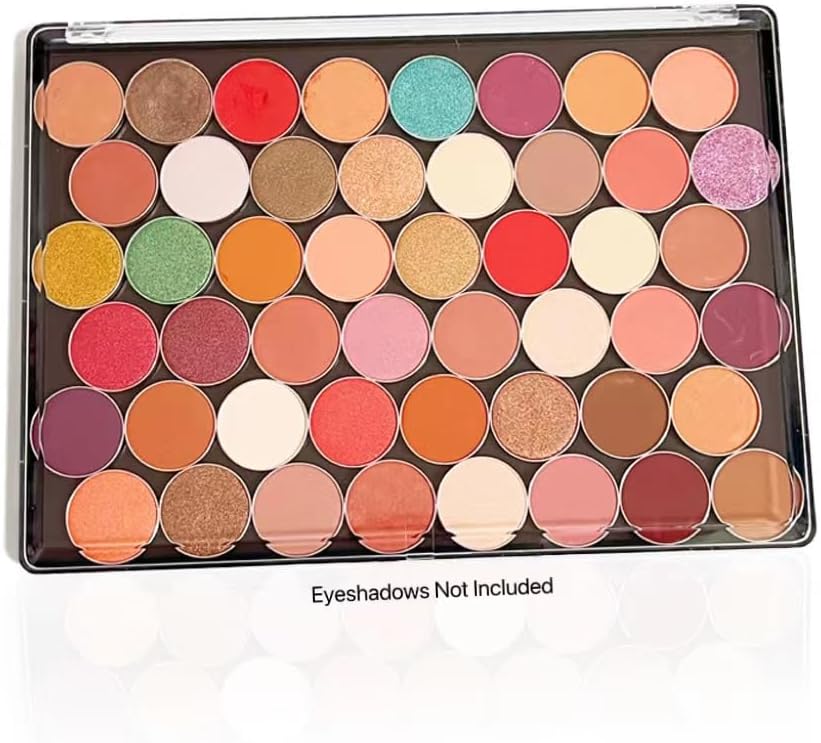 XL Large Empty Magnetic Makeup Eyeshadow Palette with Clear Cover and 20pcs Adhesive Stickers for DIY Your Own Eyeshadow, Blush Palette 9.25'' x6.57''