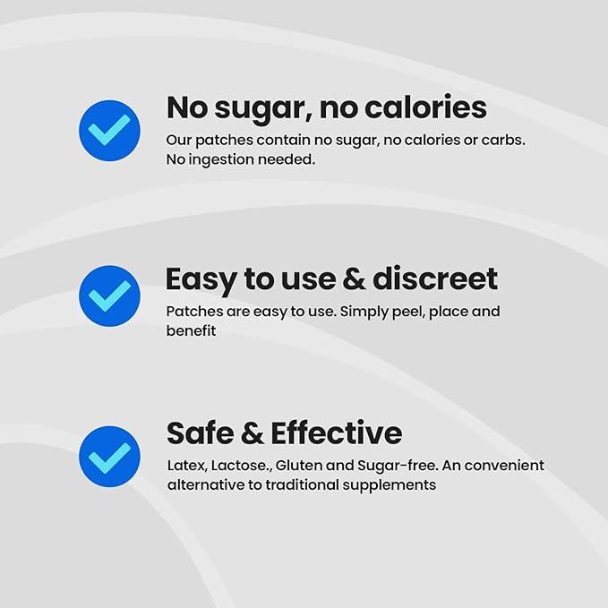 Veru Wellness Hair Skin Nail Duo Lifestyle Patches - Biotin Collagen - Self Adhesive Time Release Topical Patch, 8-10 Hours (60 Day Supply)