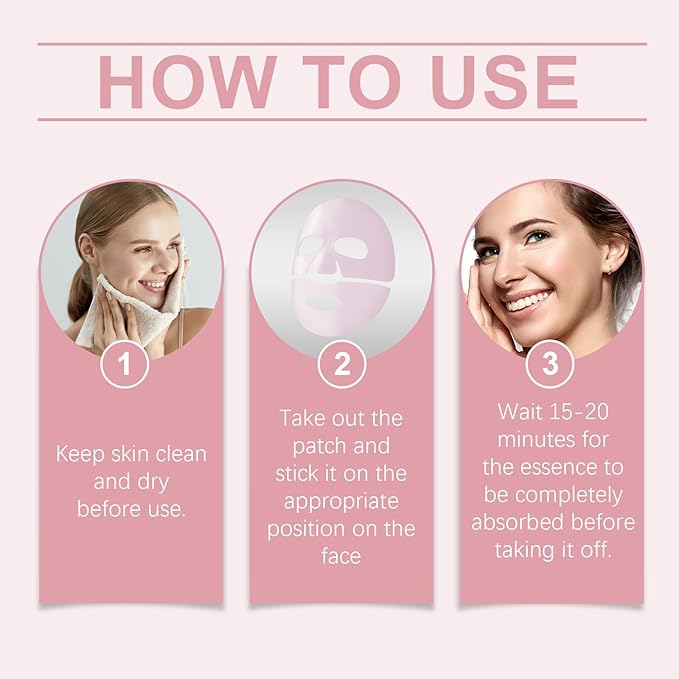 Collagen Overnight Face Mask - Face Mask Skin Care - Hydrating Face Masks for All Skin Types - Facial Masks for Women Skin Care - Deep Collagen Anti Wrinkle Lifting Mask - Spa Gifts for Women (4pcs)