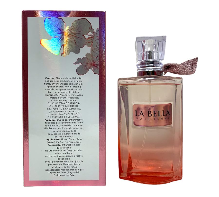 La Bella Perfume for Women Long Lasting Fragrance Eau de Parfum Floral & Sweet Women's Perfume Daily Used 3.4 Fluid Ounce
