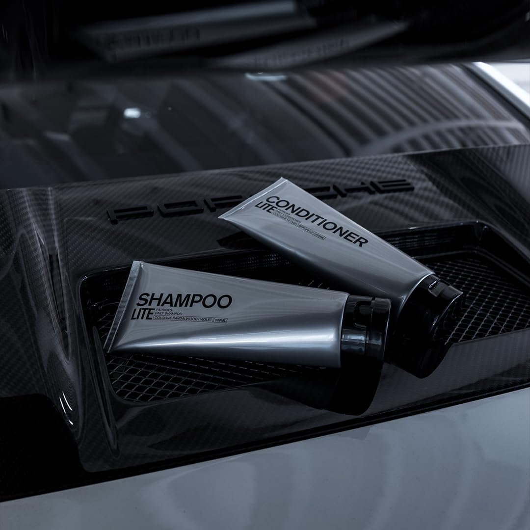 PATRICKS CD Lite Conditioner | Notes of Vetiver & Bergamot | Smooth & Nourish Hair | High Performance Grooming for Men 200ml