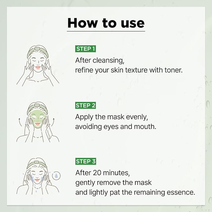 ISOI CICAGO Cica SOS Mask Pack, Intensive Soothing & Hydration Care for Sensitive & Irritated Skin, Fast-Acting Relief, Korean Skin Care (5EA)