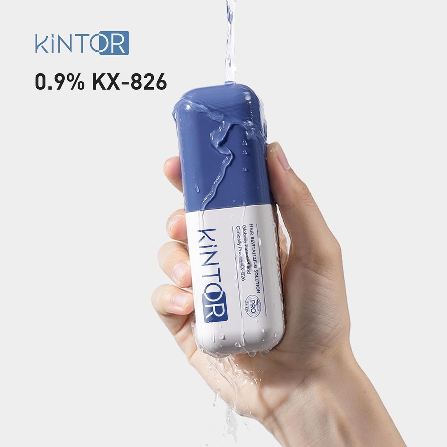 0.9% KX-826 KINTOR Hair Growth Spray,Strengthen Hair Nourish Hair follicles,Hair Care Products for Sparse Hair and Oily Hair Men&Women,180ml,Pro